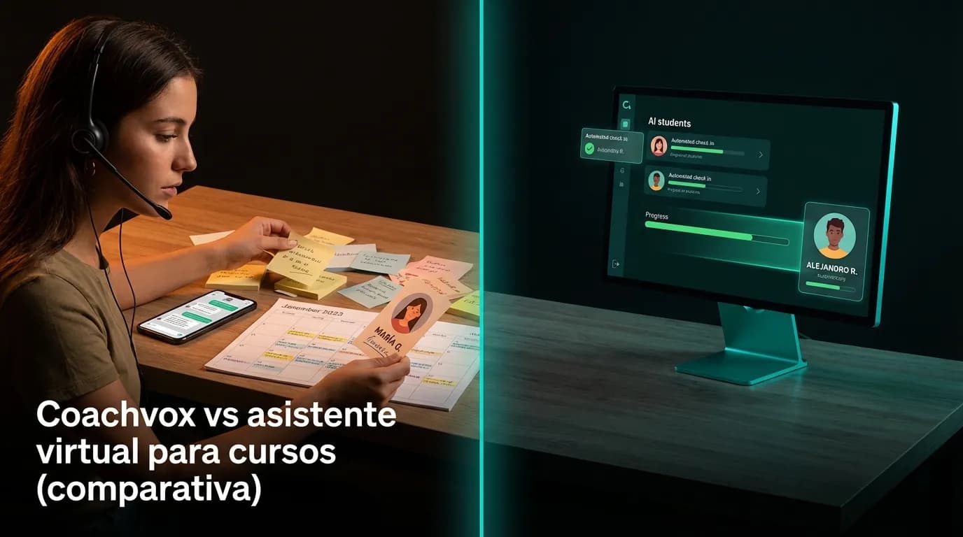 Coachvox vs asistente virtual para cursos (comparativa)