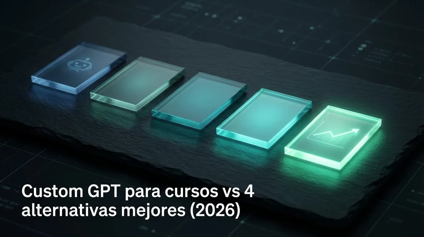 Custom GPT para cursos vs 4 alternativas mejores (2026)
