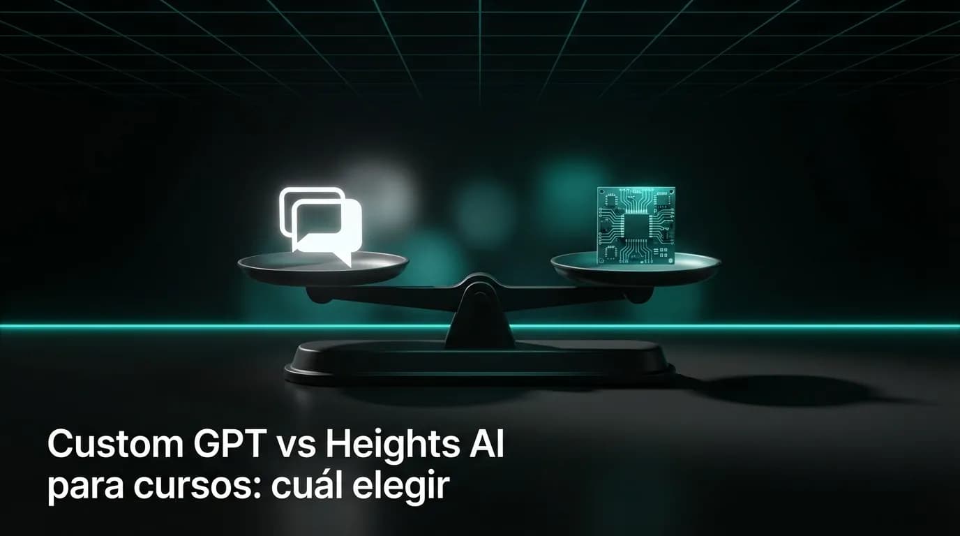 Custom GPT vs Heights AI para cursos: cuál elegir