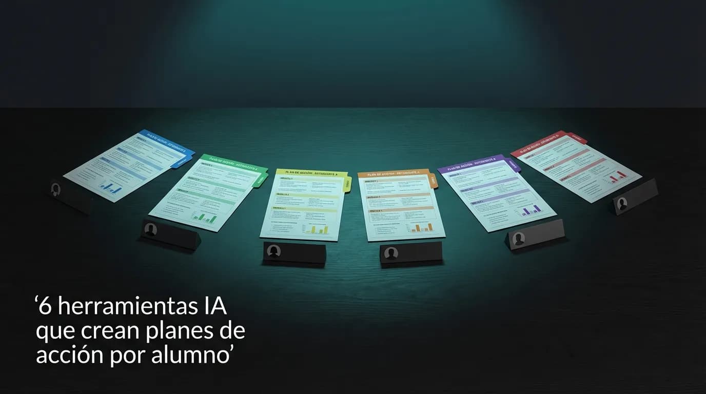 6 herramientas IA que crean planes de acción por alumno