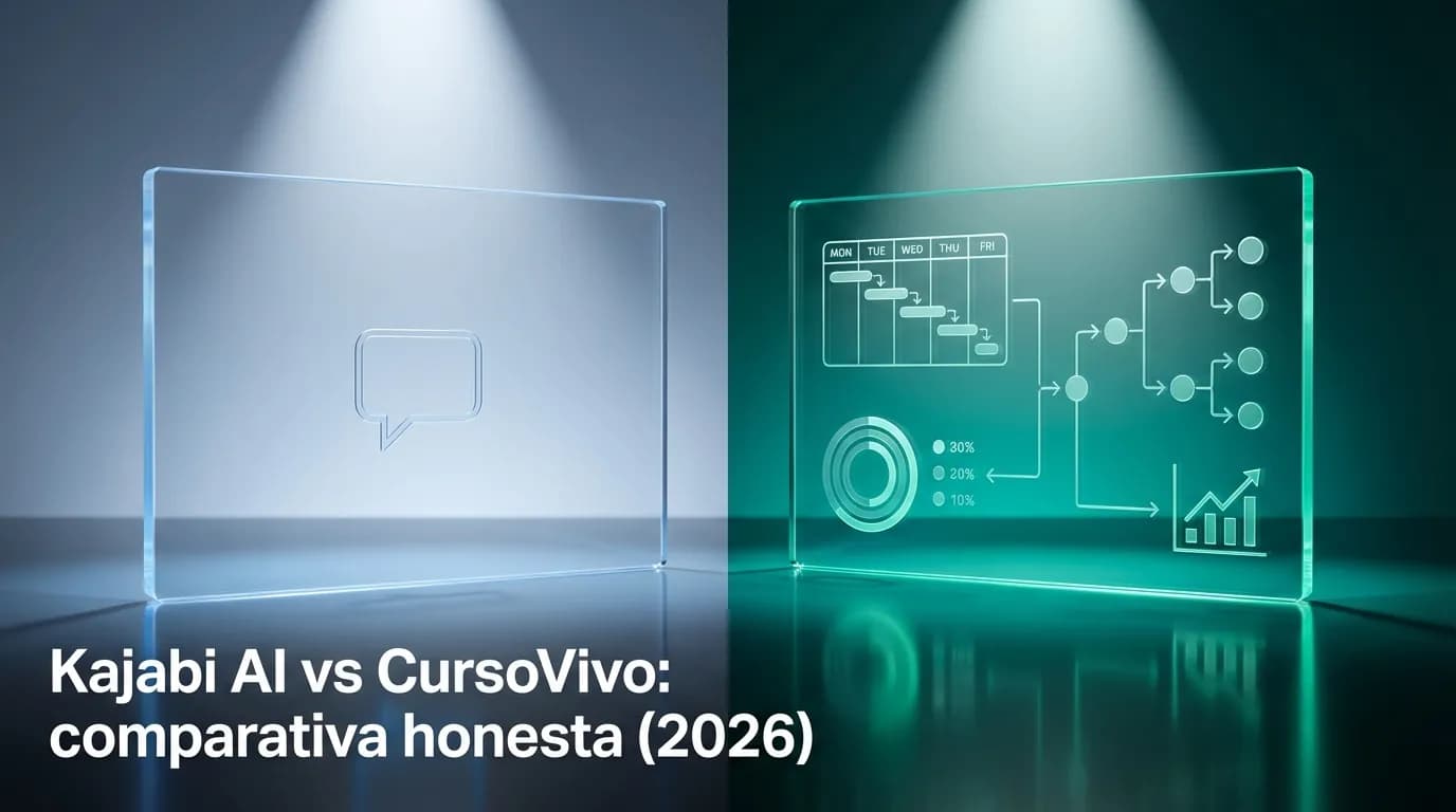 Kajabi AI vs CursoVivo: comparativa honesta (2026)