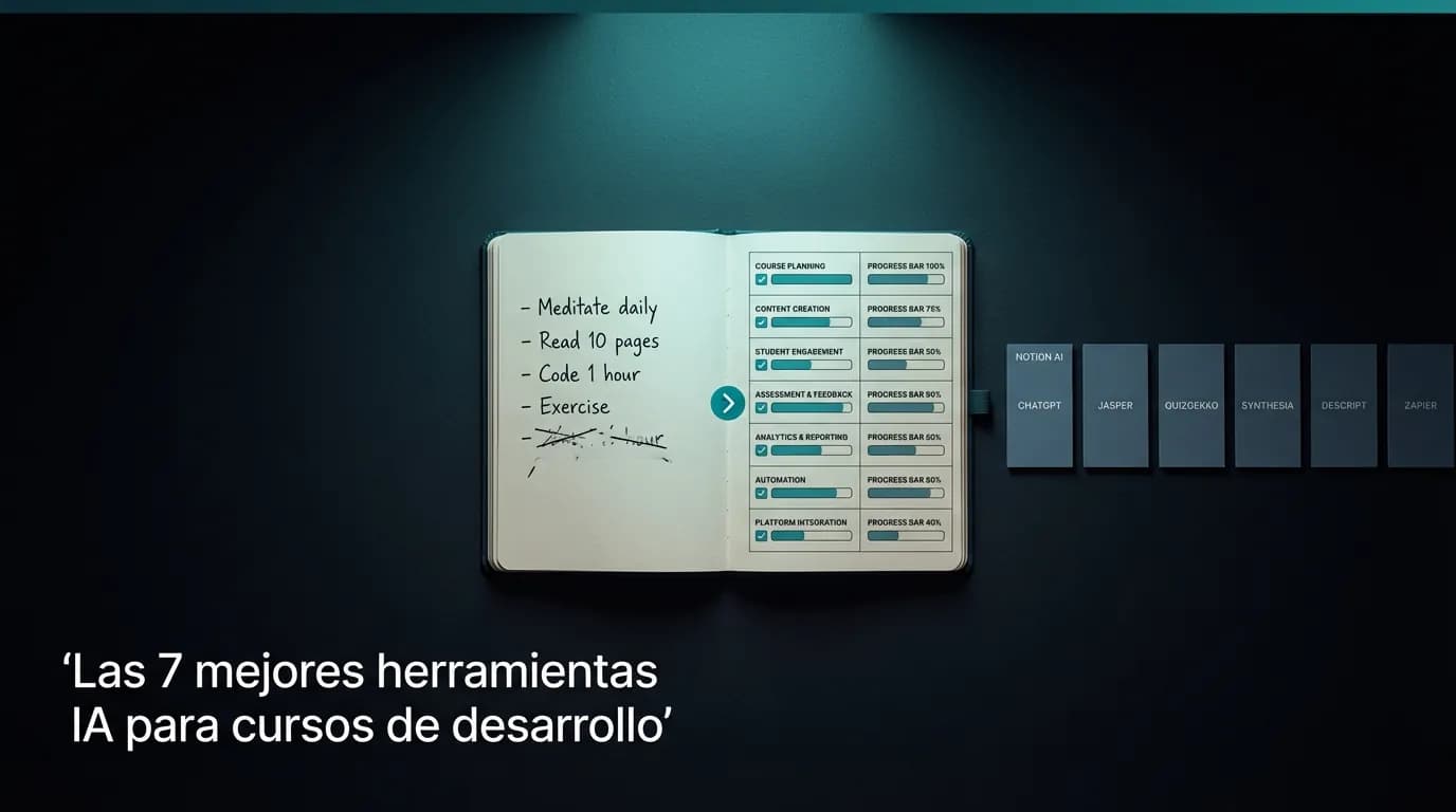 Las 7 mejores herramientas IA para cursos de desarrollo