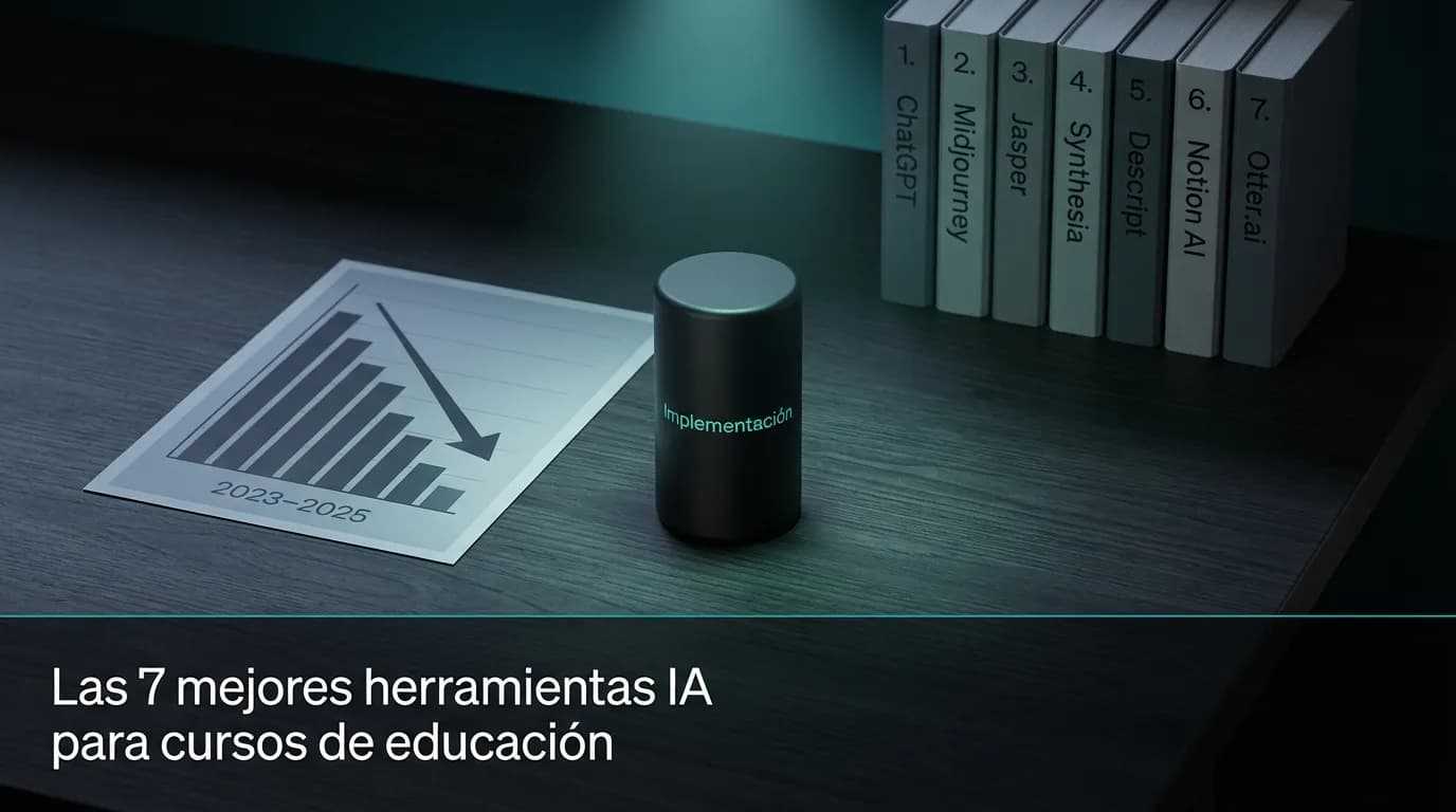 Las 7 mejores herramientas IA para cursos de educación