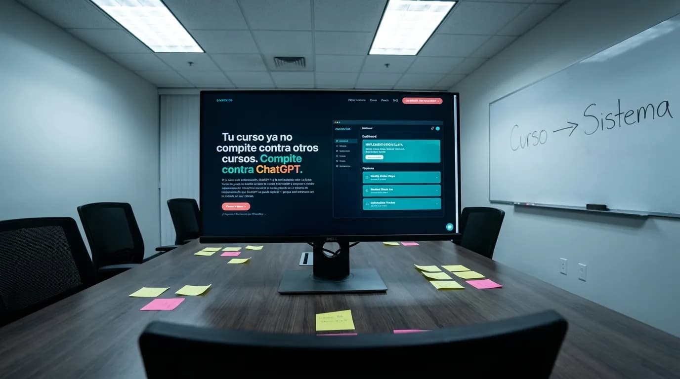 6 pasos para convertir tu curso en sistema de implementación — vista previa