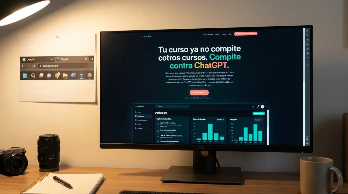 Custom GPT vs Thinkific Thinker para cursos (2026) — vista previa
