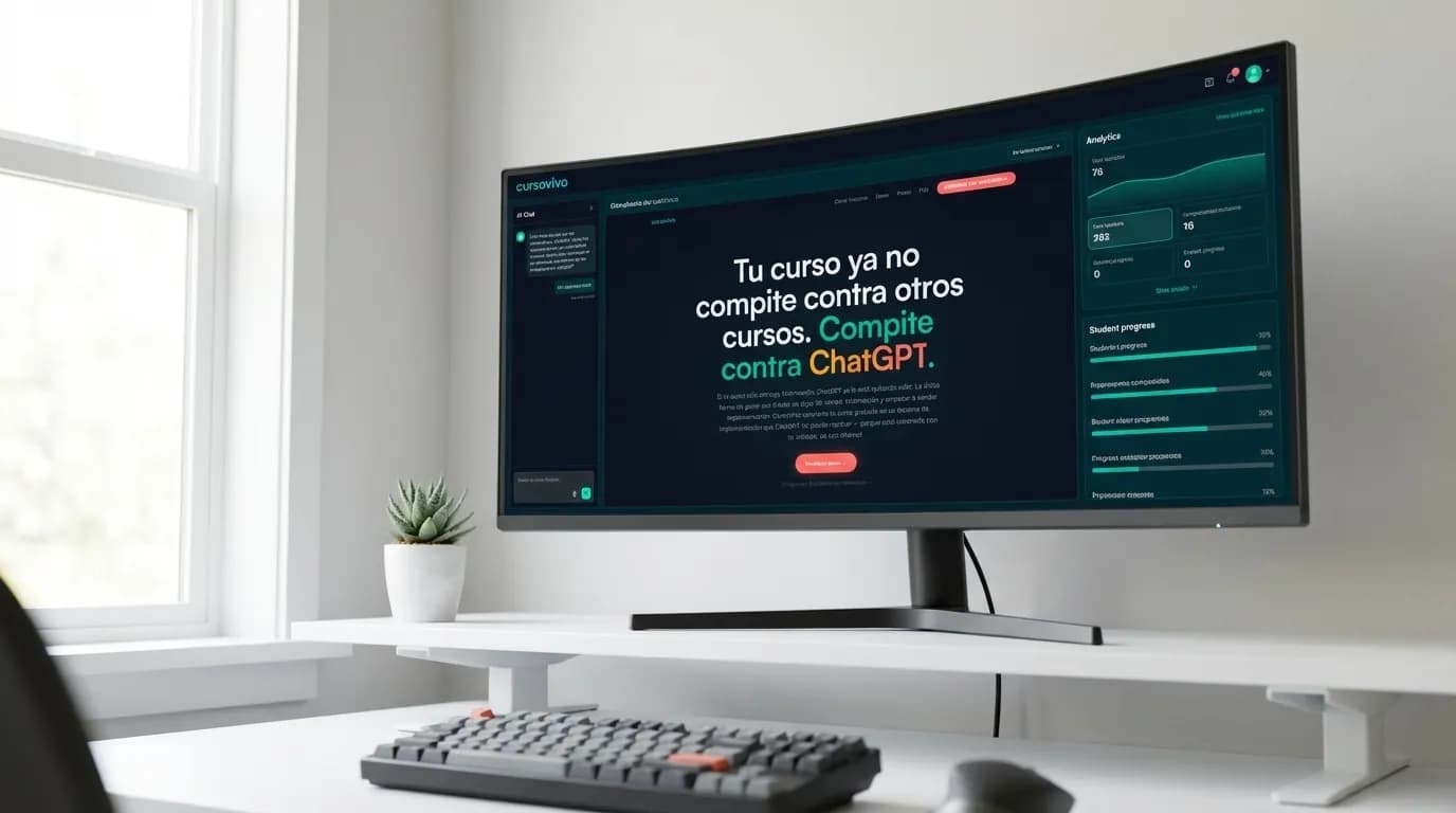 Las 7 mejores herramientas IA para cursos online (2026) — vista previa